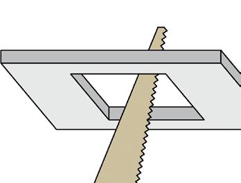 Standard panel false ceiling with a visible system of holding tracks with axial pitch of carrying sections of 600 or 625mm (M600 and M625) Klassische