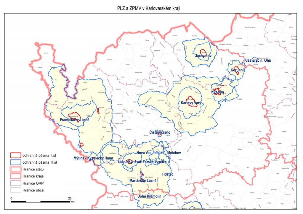 4. ANALYTICKÁ ČÁST V Karlovarském kraji je vysoká koncentrace přírodních léčivých zdrojů a zdrojů přírodních minerálních vod (obrázek 1).