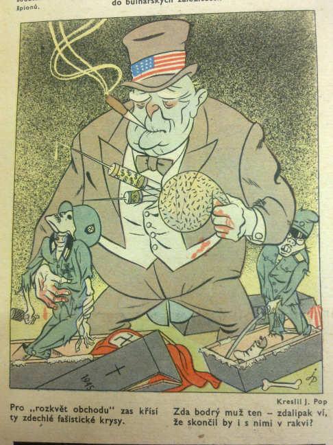 V karikatuře Washingtonská