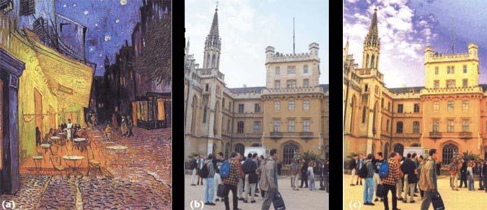 Color transferring Obecná technika pro změnu obarvení obrázku podle jiného