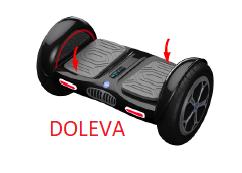 Když se budete chtít otočit, zpomalte a jemně posuňte váhu na levou nebo