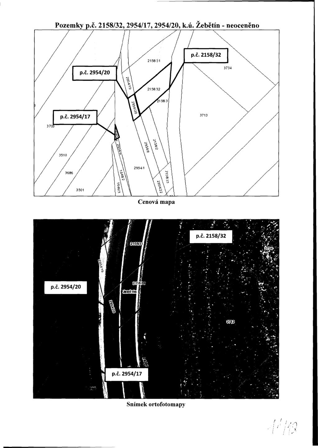 Pozemky p.č. 2158/32, 2954/17, 2954/20, k.ú.