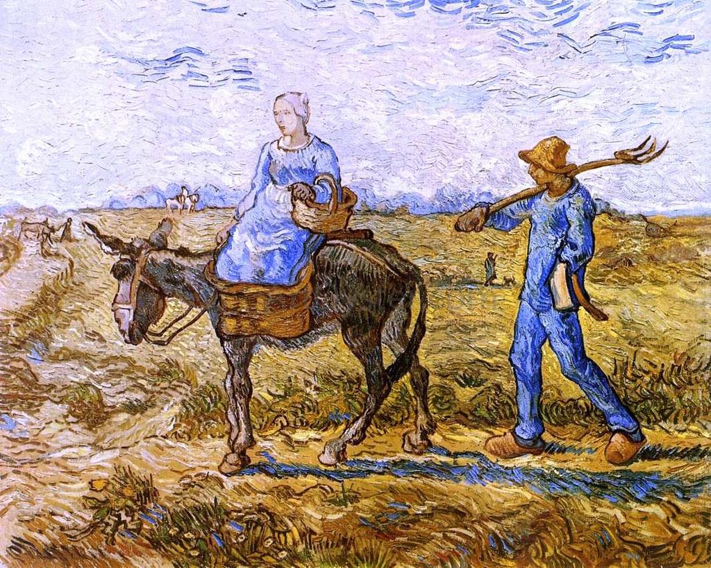 Vincent van Gogh, Rolnický pár na cestě do práce (podle