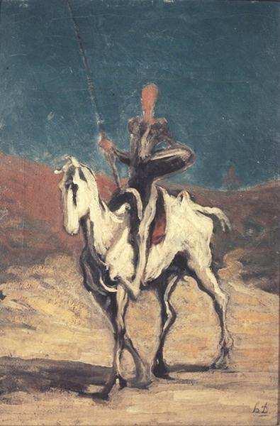 Honoré Daumier (1808-1879), Don Quiote, kolem 1868,