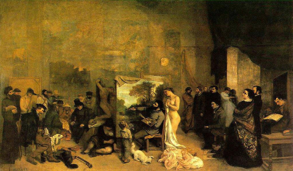 Gustav Courbet (1819-1877), Malířův ateliér,