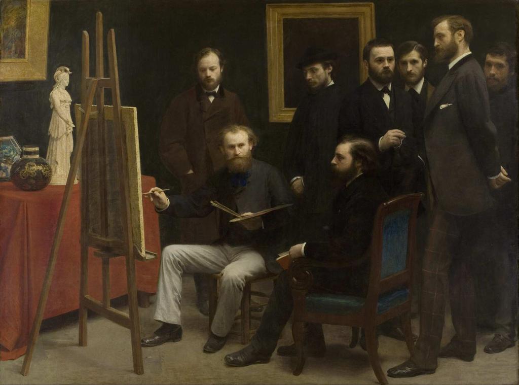 Henri Fantin-Latour (1836-1904), Malířův ateliér ve
