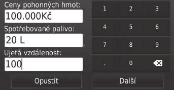 uuecoroute TM ukalibrace spotřeby paliva Kalibrace spotřeby paliva H (Mapa) u (Zpět) u Aplikace u ecoroute TM u Na pumpě Chcete-li získat přesnější informace