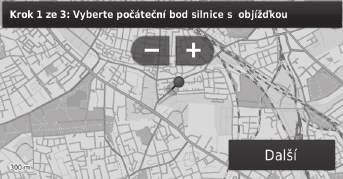 uunavigaceuvlastní objížďky Přidání silnice, které je třeba se vyhnout H (Mapa) u (Zpět) u Nastavení u