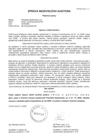 52 Výroky auditora
