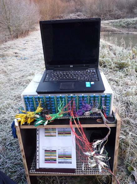 elektrodě. První měření je vhodné pro ověření funkčnosti elektrod.