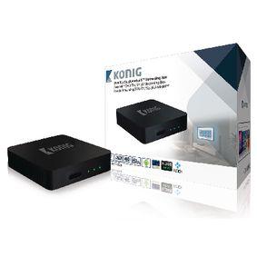 Obecné informace Připojte tento smart TV box DVB-T2/S2 4K se systémem Android ke svému televizoru a streamujte filmy, aktualizujte svůj Facebook, prohlížejte si fotografie nebo naplánujte herní večer