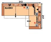 popis AVL 2,5LKV = 2,5-sedák hlavy a polohováním područky vlevo; 1,5KOGRKV = 1,5-sedák - kombielement rovný hlavy a přístavným taburetem vpravo; XXL Ho =