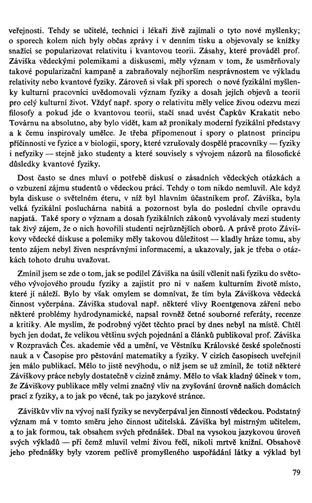 veřejnosti.