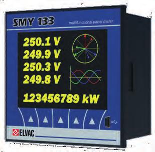 Kompaktní RTU SMY 133 kvalitoměr a data logger s diplejem Popis jednotky SMY 133 je vyspělý 3-fázový multimetr s velkým barevným LCD displejem navržen pro místní i dálkový monitoring kvality