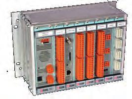 RTU7M šasi, sběrnice a CPU moduly Základní vlastnosti Obecný popis Osazené šasi s 8 kartami Šasi se skládá z hliníkových profilů a je přizpůsobeno pro montáž na stěnu, panel, do 19 rámu (varianta s