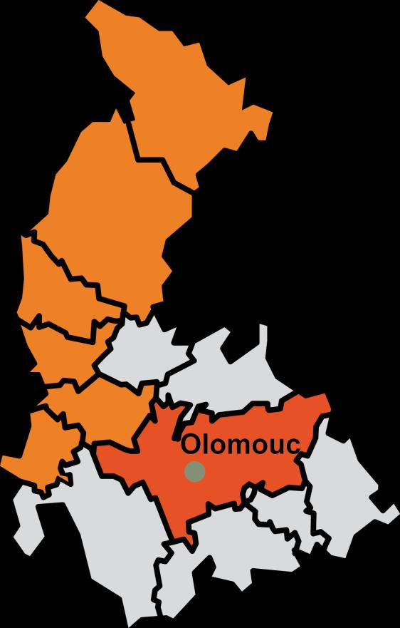 ORP Olomouc rozhlehlá oblast velmi hustá síť služeb síťování probíhá od: 1. 7.