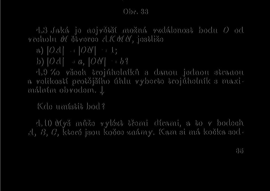 jejího středu 0' od bodu O je a (neboť trojúhelník OAO' je rovnostranný) a její poloměr je b.