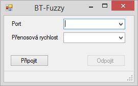 Fuzzy regulátor je pevně zadán ve zdrojovém kódu. Definován byl podle návrhu ve Fuzzy Logic Toolboxu. Ovládání programu je tedy velmi jednoduché.