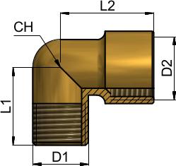 - vnitřní / vnější TH0B-CS-1/01 STASTO Automation KG R1/" 1,,