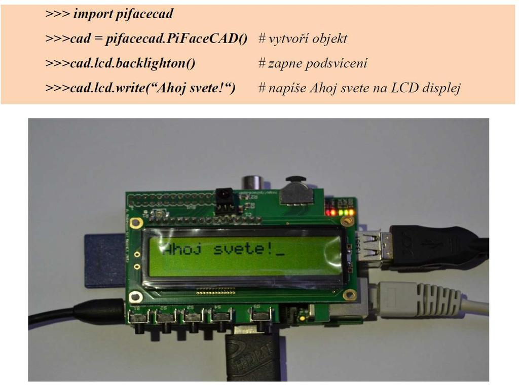Obr. 6.10 Vizualizace na displeji 6.3 Raspberry Wi-Pi Wi-Pi (viz. Obr 6.