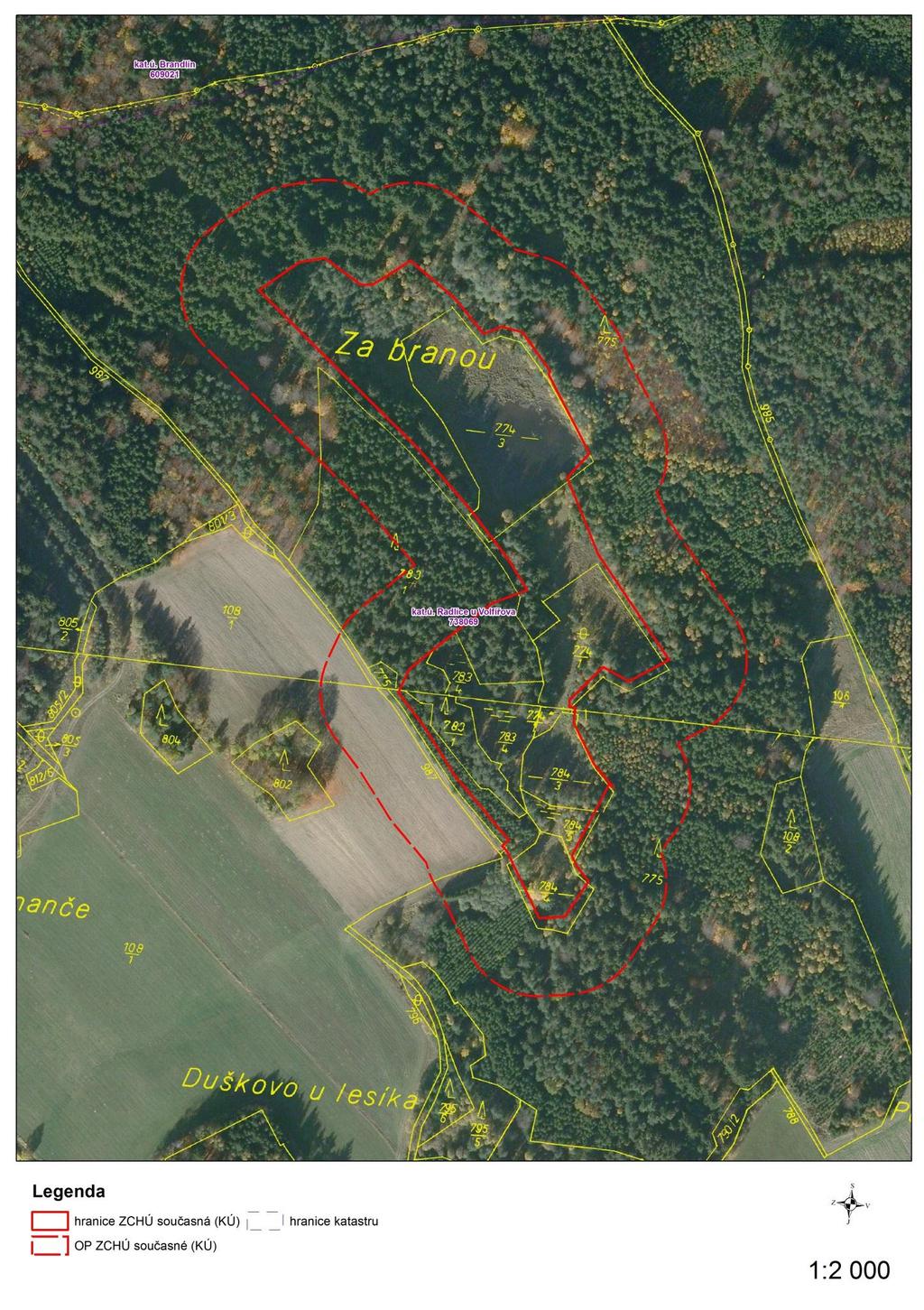Příloha M2 - Katastrální mapa se