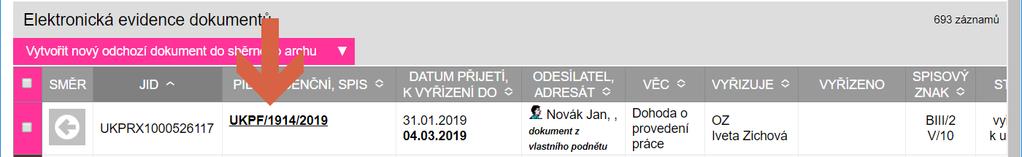 14) Další postup pro zaměstnanecké oddělení je následující: dohodu v listinné podobě je třeba umístit do