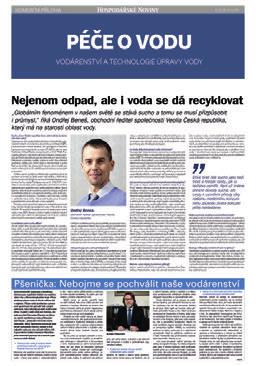 KOMERČNÍ NOVINOVÉ PŘÍLOHY Příloha Hospodářských novin formátu A3, například Veletržní