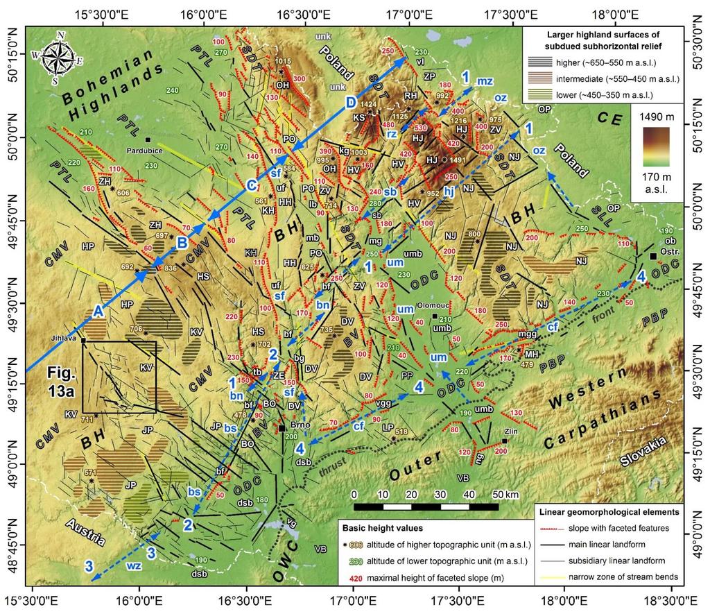 Ukázka výsledků geomorfologické