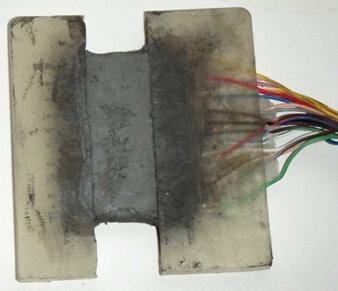vytvoření elektrody dochází k napastování žeber elektrody.