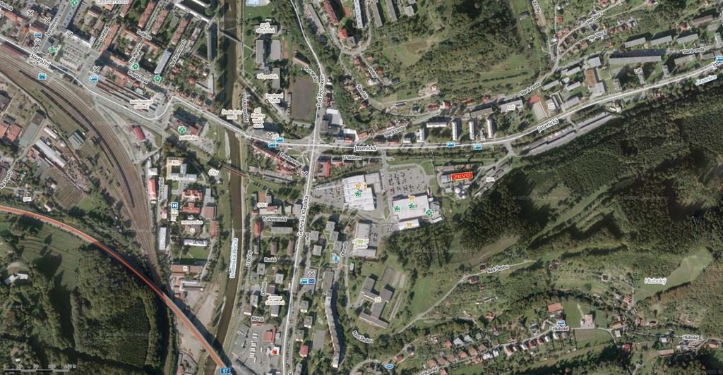 UMÍSTĚNÍ ZEVO VSETÍN Energetické využívání SKO 2014 malé ZEVO 30 až 40 000 tun/rok