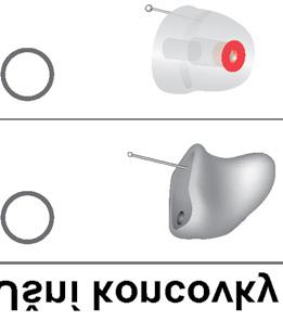 Můžete používat následující standardní ušní koncovky: Standardní ušní koncovky Click Sleeve