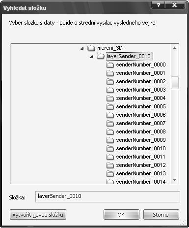 uživatele nezatěžoval, si sám kolem tohoto středního vysílače načte další data vysílačů souměrných kolem středního vysílače dle nastavených parametrů.