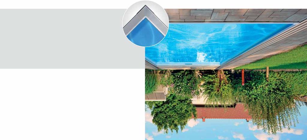 Vnější lemování bazénů Moderní design Při výrobě bazénů myslíme na Vaše pohodlí.