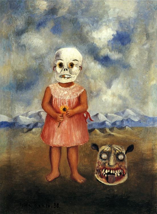 Obr. 19 Frida Kahlo, Dívka s maskou smrti,