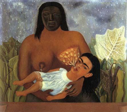 Obr. 30 Frida Kahlo, Má chůva a já, 1937,