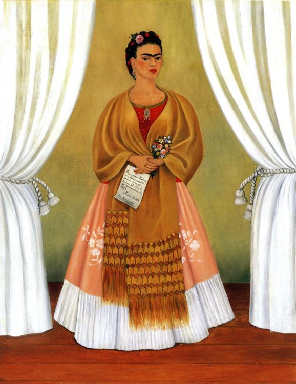 Obr. 39 Frida Kahlo, Autoportrét věnovaný Lvu