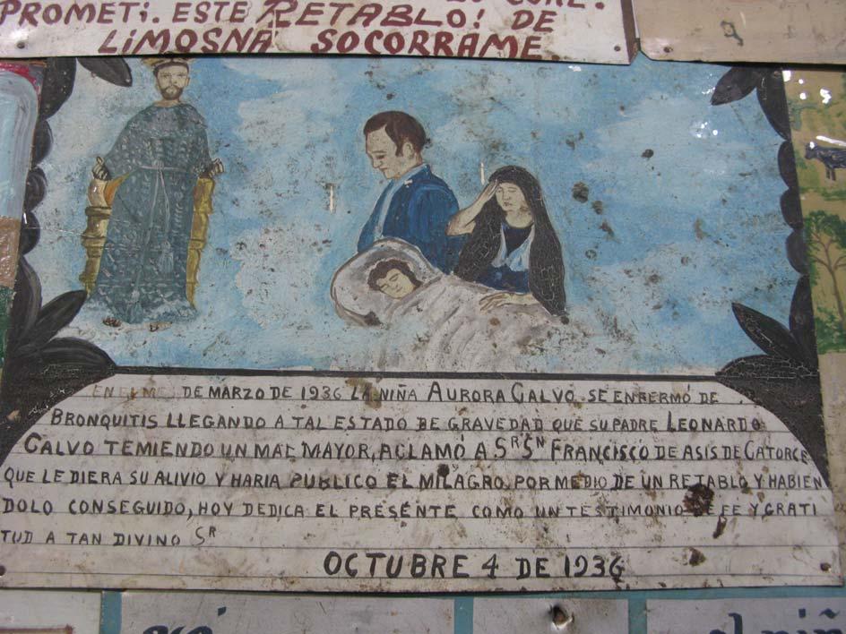 Obr. 12 Ex-voto, Real de Catorce, Mexiko.