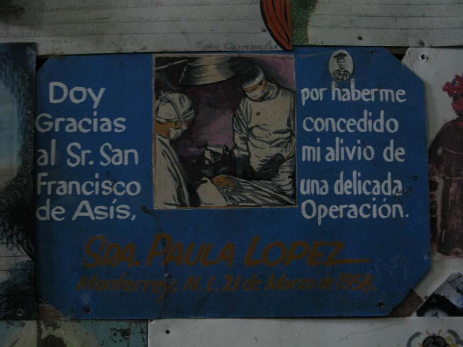 Obr. 13 Ex-voto, Real de Catorce, Mexiko.