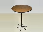 BISTROSTOLEK Ø 80 cm Výška 110 cm, dřevěná deska s černým lemem.