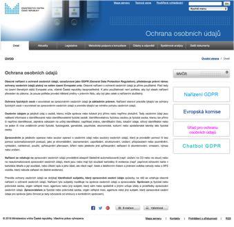 Sekce GDPR