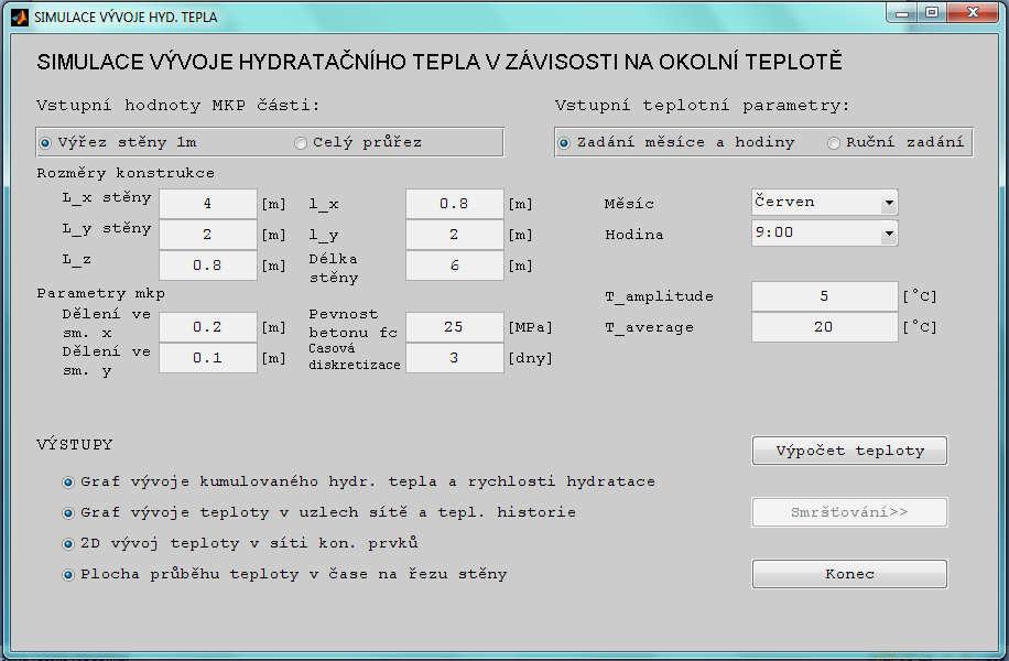 programu zaměřené na výpočet teplot (Obr. A.3).