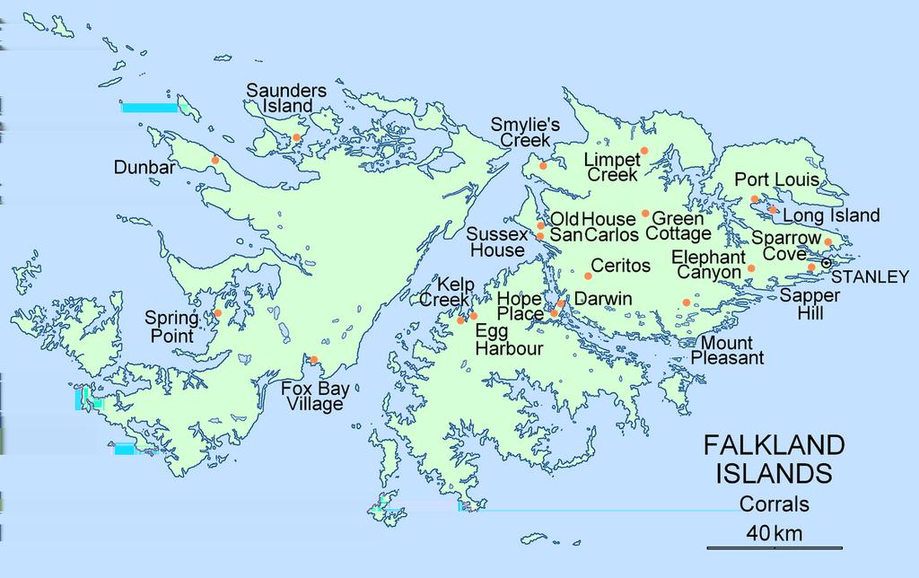 Falklandské ostrovy přes Chile Od Jižní Ameriky nejsou Falklandské ostrovy zas až tak vzdálené, ale zdání může klamat.