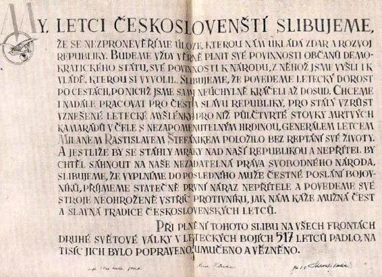 Slib letců prezidentu