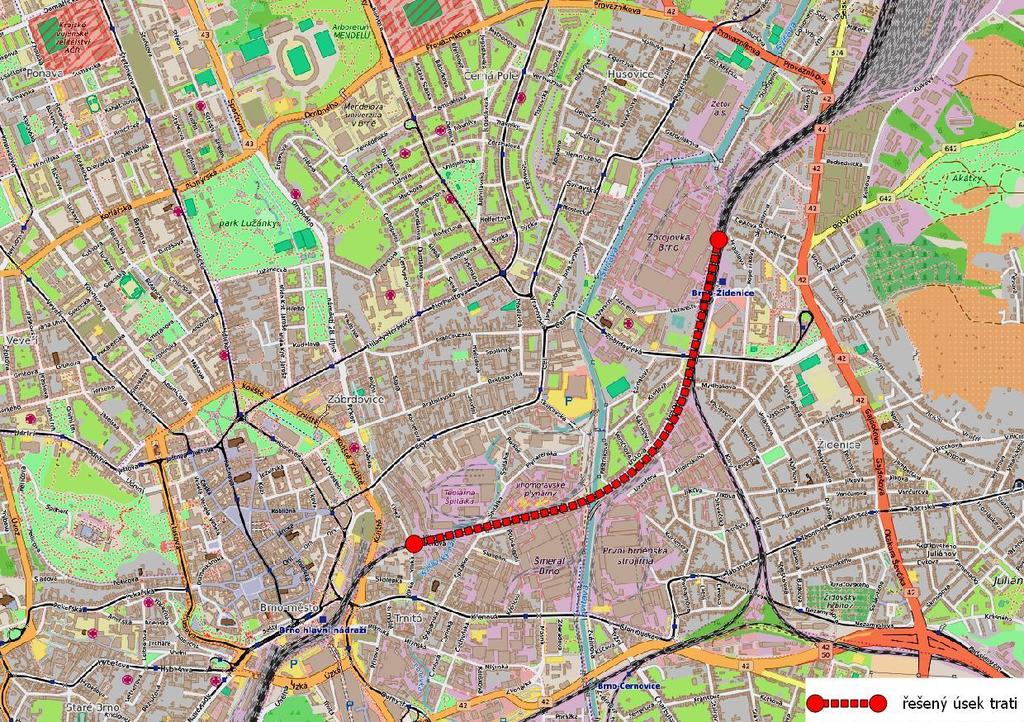 8.3.1 Brno - Židenice Železniční trať: KJŘ č. 250 (TÚ č.