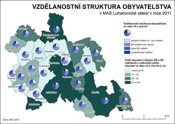 Počet přistěhovalých osob za období 2008 2014 na území Luhačovského Zálesí byl nejnižší v roce 2011, kdy na území přibylo pouze 352 osob, což je o 158 osob méně než v roce 2008, kdy byl počet