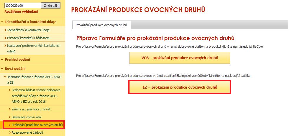 Prázdný formulář je ke stažení na internetových stránkách SZIF (https://www.szif.cz/cs/jednotnazadost/ sekce Ke stažení/ Prokázání produkce ovocných druhů EZ).