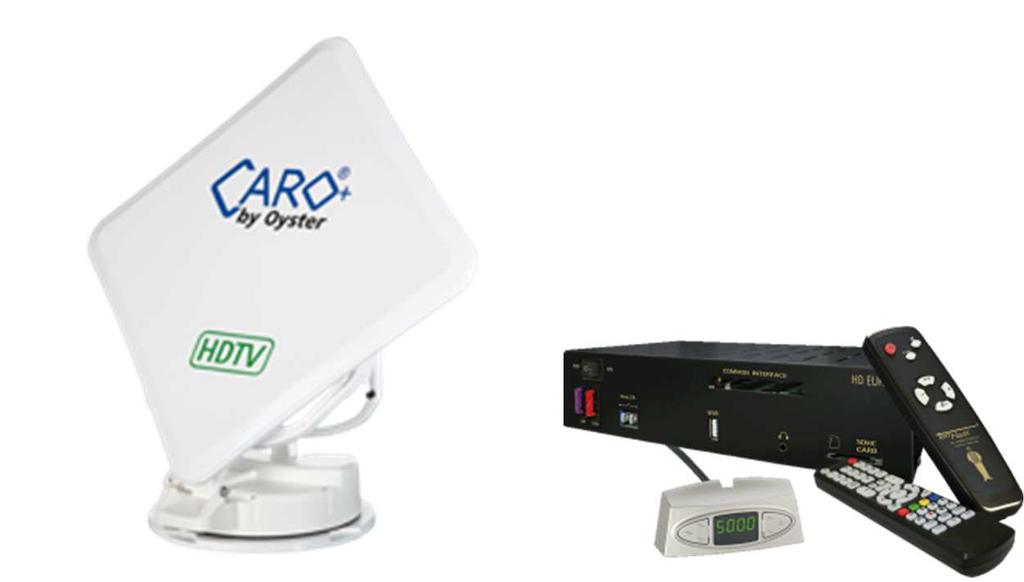 Data Sheet CARO+ HDTV Premium variant CARO + Premium NEW Flat antenna including Oyster TV intended for customers demanding an integrated system from a single source.