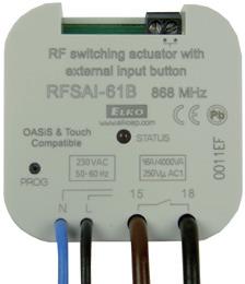 Press of programming button longer then 5 seconds, will activate receiver into timing mode. ED flashs in each 1s interval. Time Delay OFF starts to count out.