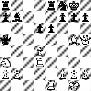 Mlýnek Nimcovič ve své skvělé učebnici Můj systém zkomponoval pro příklad mlýnku tuto N variantu: 1. Sh7+ Kh8 2. Sc2+ Kg8 3. Vg2+ Sxg2 4. Sh7+ Kh8 5. Sg6+ Kg8 6. Dh7+ Kf8 7.
