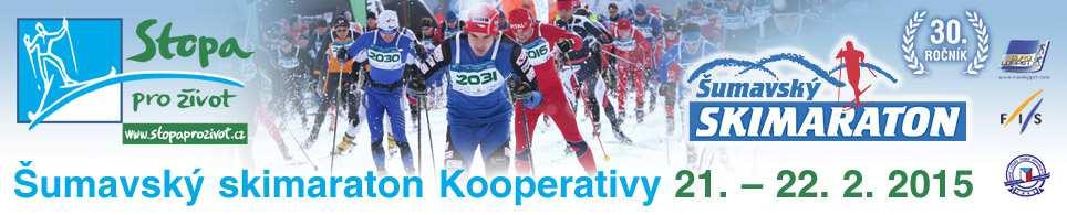 Místo konání: Kvilda Datum konání: 21/02/2015 Šumavský skatemaraton Výsledková listina Muži 1. 1./MK19F 3179 RAZÝM Vladislav 1988 CZE Sport Club Plzeň 00:20:12.4 01:05:44.5 01:14:37.0 00:00:00.0 2. 2./MK19F 3043 HOJDEKR Martin 1995 CZE Fischer Ski klub Šuma 00:20:11.